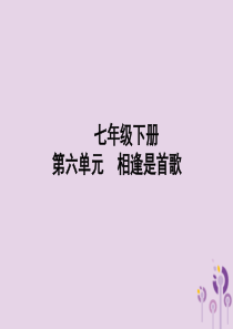 （聊城专版）2019年中考道德与法治总复习 七下 第六单元 相逢是首歌课件