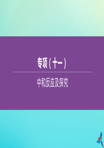 （淮安专版）2020中考化学复习方案 专项11 中和反应及探究课件