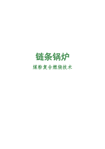 链条锅炉煤粉复合燃烧技术