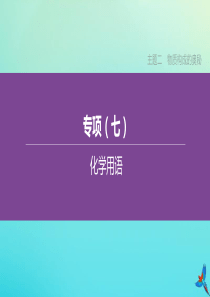 （河北专版）2020中考化学复习方案 主题二 物质构成的奥秘 专项（07）化学用语课件
