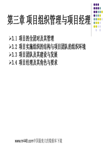 项目组织管理与项目经理