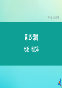 （鄂尔多斯专版）2020中考物理复习方案 第一篇 教材梳理 第15课时 电能 电功率课件