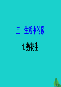 一年级数学下册 三 生活中的数 1 数花生课件 北师大版