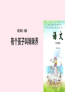 五年级语文上册 第三单元 12《有个孩子叫咪咪乔》教学课件 冀教版