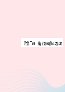 五年级英语下册 Unit 2 My favourite season Part A（第一课时）习题课