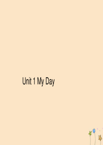 五年级英语下册 Unit 1 My day Part B周末自主作业习题课件 人教PEP版