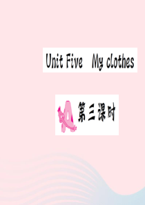 四年级英语下册 Unit 5 My clothes Part A（第三课时）习题课件 人教PEP版