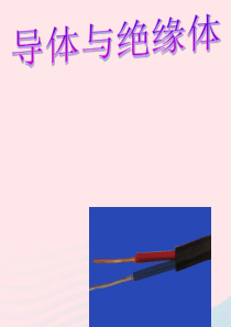 四年级科学下册 1 电 5 导体与绝缘体课件4 教科版