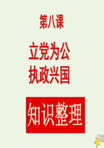 上海市高中政治 第八课 立党为公 执政兴国课件 沪教版《政治常识》