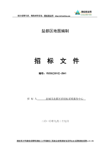 盐都区地图编制(招标文件)
