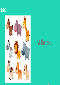 三年级英语下册 Unit 3 At the zoo（第1课时）课件 人教PEP版