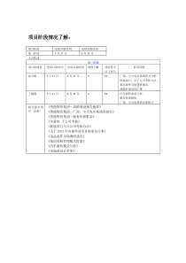 项目阶段情况了解