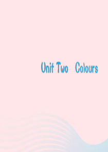 三年级英语上册 Unit 2 Colours Part A习题课件 人教PEP