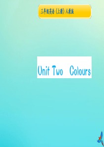 三年级英语上册 Unit 2 Colour Part B双休作业习题课件 人教PEP版