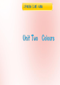 三年级英语上册 Unit 2 Colour Part A（第3课时）习题课件 人教PEP版