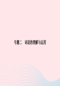 七年级语文上册 专题复习二 词语的理解与运用课件 语文版