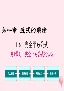 七年级数学下册 第一章 整式的乘除6 完全平方公式第1课时 完全平方公式的认识教学课件（新版）北师大