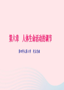 七年级生物下册 第四单元 第六章 人体生命活动的调节考点突破习题课件 （新版）新人教版