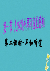 七年级生物下册 4.6.1《人体对外界环境的感知》课件 鲁科版五四制