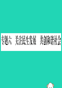 宁夏2019中考道德与法治考点复习 第三篇 热点透视 天下纵横 专题六 关注民生发展 共创和谐社会课