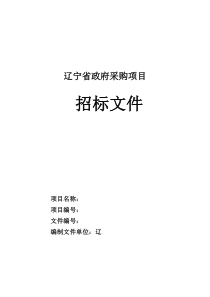 考古勘探招标文件