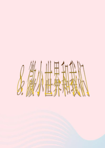 六年级科学下册 第一单元 微小世界 8 微小世界和我们课件1 教科版