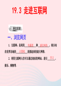 九年级物理下册 19.3 走进互联网课件 （新版）粤教沪版
