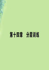 九年级物理全册 第十四章 了解电路分层训练习题课件 （新版）沪科版