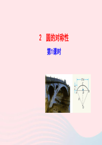 九年级数学下册 第三章圆 2圆的对称性第1课时课件 北师大版
