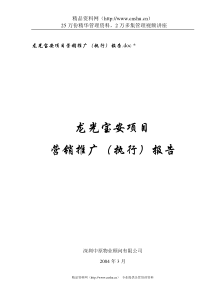 龙光宝安项目营销推广执行案