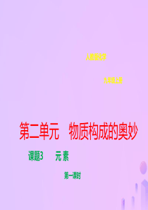九年级化学上册 第三单元 物质构成的奥秘 3.3 元素 3.3.1 元素课件 （新版）新人教版