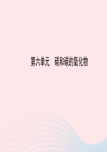 九年级化学上册 第六单元 碳和碳的氧化物课件 （新版）新人教版