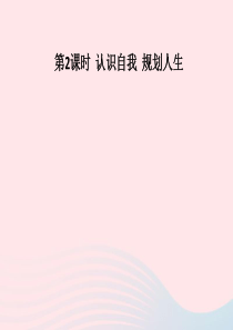 九年级道德与法治下册 第八单元 放飞理想 拥抱明天 8.1 我的未来我创造 第2框 认识自我  规划