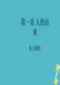河南省荥阳市七年级生物下册 4.1.1人的由来课件 （新版）新人教版