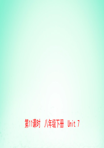 河南省2019年中考英语总复习 第11课时 八下 Unit 7课件 仁爱版