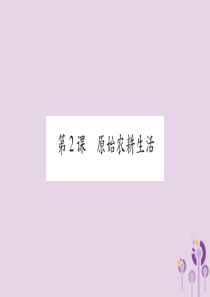广西2018秋七年级历史上册 第1单元 史前时期 中国境内人类的活动 第2课 原始农耕生活课件 新人