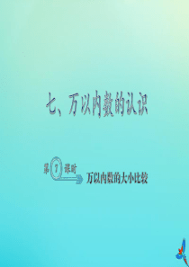 二年级数学下册 七 万以内数的认识 7.7 万以内数的大小比较作业课件 新人教版