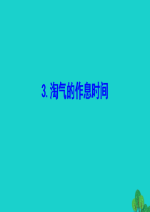 二年级数学下册 七 时 分 秒 淘气的作息时间课件 北师大版