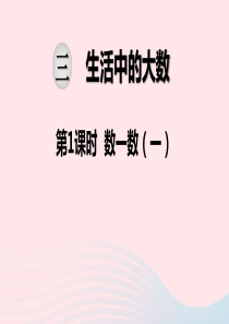 二年级数学下册 第三单元 生活中的大数 第1课时 数一数（一）教学课件 北师大版