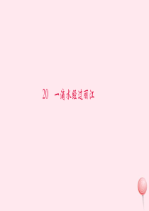 八年级语文下册 第五单元 20一滴水经过丽江习题课件 新人教版