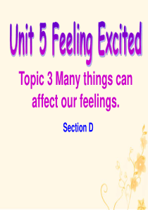 八年级英语下册 Unit 5 Feeling excited Topic 3 Many things