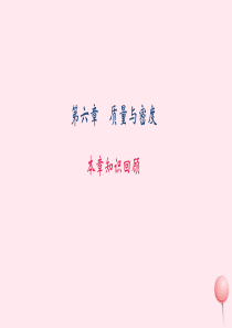 八年级物理上册 第六章 质量与密度本章知识回顾课件 （新版）新人教版