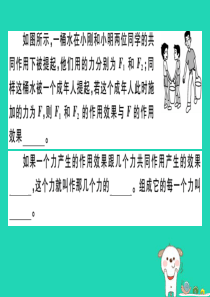 八年级物理全册 第七章 第二节 力的合成习题课件 （新版）沪科版