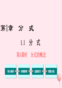 八年级数学上册 第1章 分式 1.1 分式 第1课时 分式的概念教学课件（新版）湘教版