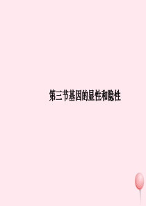 八年级生物下册 第七单元 第二章 第三节 基因的显性和隐性课件2 （新版）新人教版