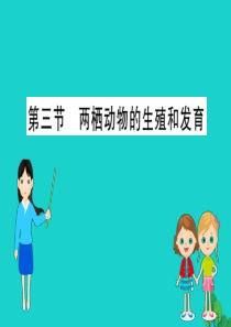 八年级生物下册 7.1.3 两栖动物的生殖和发育习题课件（新版）新人教版