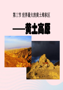 八年级地理下册 6.3 世界最大的黄土堆积区——黄土高原课件3 （新版）新人教版