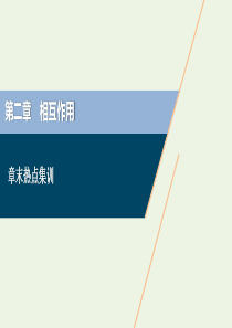 2021版高考物理一轮复习 第二章 相互作用 6 章末热点集训课件