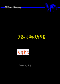 大唐电信兴唐公司战略规划草案-业务单元战略的制定方法