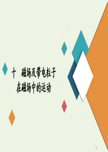 2020届高考物理二轮复习 专题冲刺 考前基础回扣练十 磁场及带电粒子在磁场中的运动课件